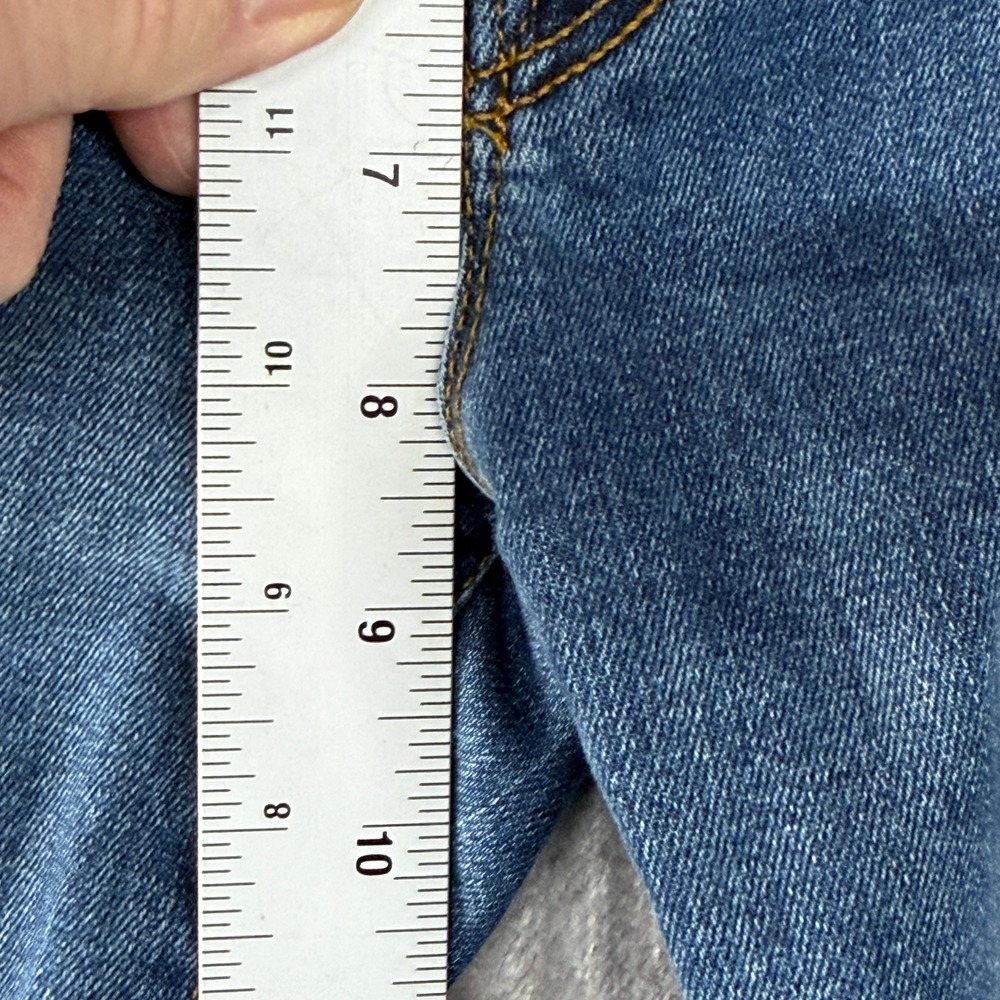 FRAME Le Crop Mini Boot Jeans Womens 24 Blue Medium Wash High Rise Denim - Picture 5 of 15